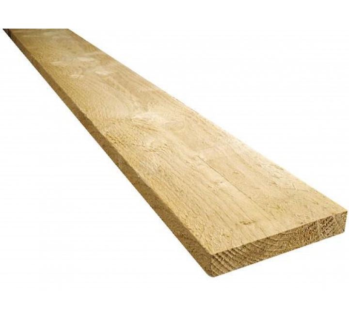 Planche sapin traité cl2 27x120mm 3m