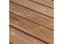 Paquet de 5 lames terrasse pin marron lisse 27x145mm 3,30m